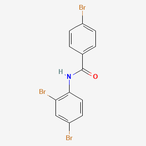 molecular formula C13H8Br3NO B1634776 4-bromo-N-(2,4-dibromophenyl)benzamide 