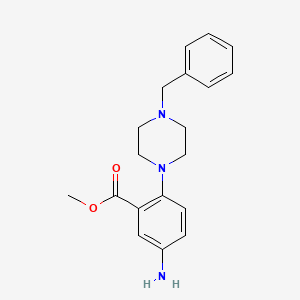 molecular formula C19H23N3O2 B1634796 Methyl 5-amino-2-(4-benzylpiperazin-1-yl)benzoate CAS No. 886360-86-7