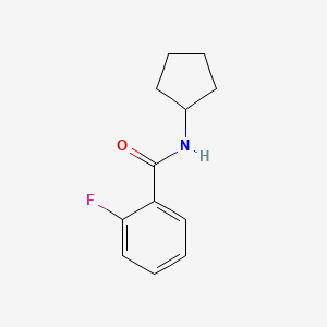 molecular formula C12H14FNO B1634812 N-cyclopentyl-2-fluorobenzamide 