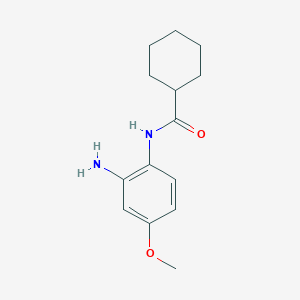 molecular formula C14H20N2O2 B1634816 N-(2-amino-4-methoxyphenyl)cyclohexanecarboxamide 