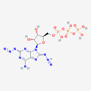 molecular formula C10H14N11O13P3 B163482 2,8-Diazidoadenosine 5'-triphosphate CAS No. 137705-53-4