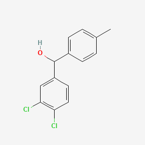 molecular formula C14H12Cl2O B1634849 3,4-Dichloro-4'-methylbenzhydrol 
