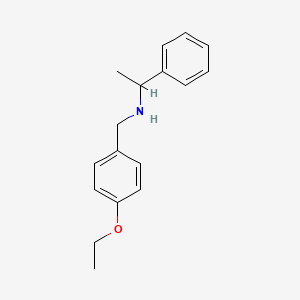 molecular formula C17H21NO B1634850 (4-Ethoxy-benzyl)-(1-phenyl-ethyl)-amine 