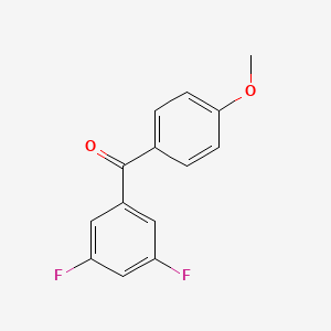 molecular formula C14H10F2O2 B1634854 3,5-Difluoro-4'-methoxybenzophenone 