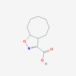 molecular formula C10H15NO3 B1634861 3A,4,5,6,7,8,9,9a-octahydrocycloocta[d]isoxazole-3-carboxylic acid 