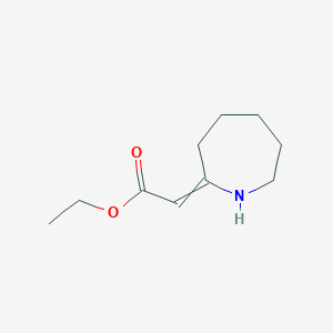 molecular formula C10H17NO2 B1634882 Ethyl 2-(azepan-2-ylidene)acetate 