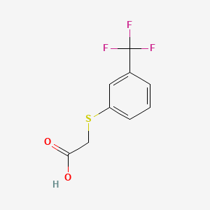 molecular formula C9H7F3O2S B1634885 2-{[3-(Trifluoromethyl)Phenyl]Sulfanyl}Acetic Acid CAS No. 349-83-7