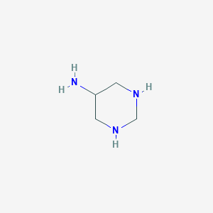 molecular formula C4H11N3 B163489 1,3-Diazinan-5-amine CAS No. 136104-90-0