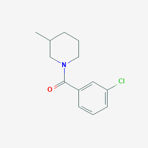 molecular formula C13H16ClNO B1634894 1-(3-Chlorobenzoyl)-3-methylpiperidine 