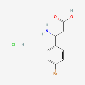 molecular formula C9H11BrClNO2 B1634898 3-Amino-3-(4-bromophenyl)propanoic acid hydrochloride 