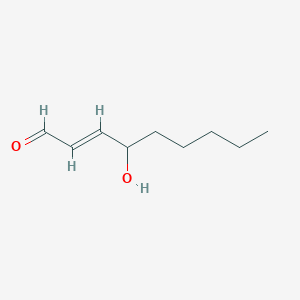 molecular formula C9H16O2 B163490 4-羟基壬烯醛 CAS No. 75899-68-2