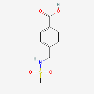 molecular formula C9H11NO4S B1634920 4-{[(甲磺酰基)氨基]甲基}苯甲酸 CAS No. 696634-97-6