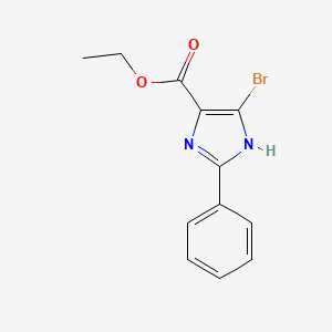 Ethyl 5-bromo-2-phenyl-1H-imidazole-4-carboxylate