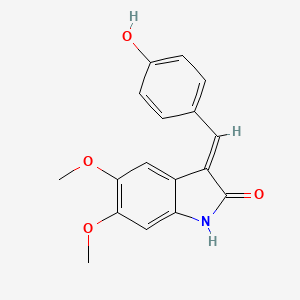 3-(4-Hydroxybenzylidene)-5,6-dimethoxyindolin-2-one