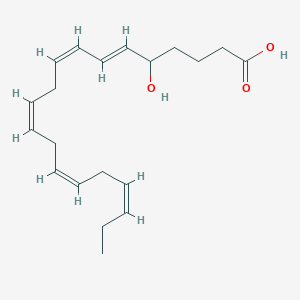 molecular formula C20H30O3 B163493 5-Hydroxyeicosapentaenoic acid CAS No. 83952-40-3