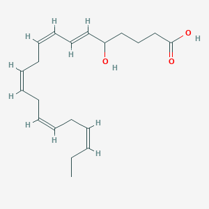 molecular formula C20H30O3 B163493 5-羟基二十碳四烯酸 (5-HEPE) CAS No. 83952-40-3