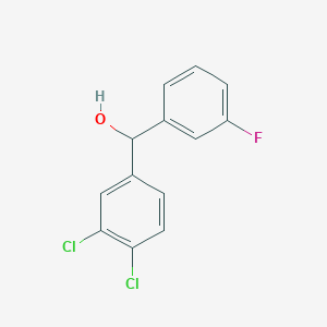 molecular formula C13H9Cl2FO B1634972 (3,4-Dichlorophenyl)(3-fluorophenyl)methanol 