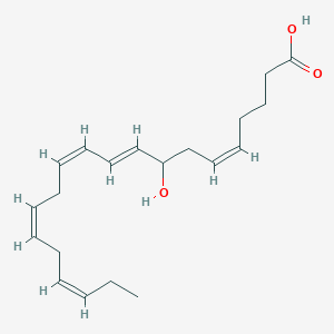 molecular formula C20H30O3 B163499 (+/-)-8-hydroxy-5Z,9E,11Z,14Z,17Z-eicosapentaenoic acid CAS No. 99217-77-3