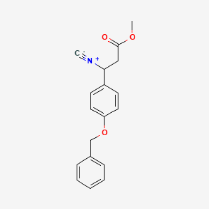 molecular formula C18H17NO3 B1634991 Methyl-3-isocyano-3-(4-benzyloxyphenyl)propionate 