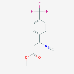 molecular formula C12H10F3NO2 B1634992 Methyl 3-Isocyano-3-(4-trifluoromethylphenyl)propionate 