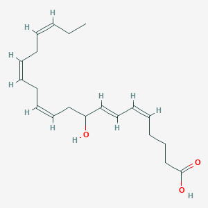 molecular formula C20H30O3 B163501 (+/-)-9-hydroxy-5Z,7E,11Z,14Z,17Z-eicosapentaenoic acid CAS No. 286390-03-2