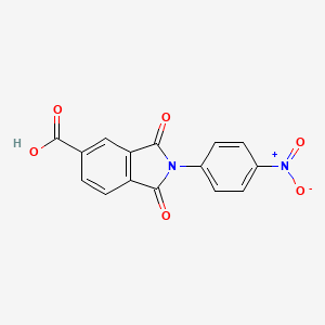 molecular formula C15H8N2O6 B1635061 2-(4-硝基苯基)-1,3-二氧代异吲哚啉-5-羧酸 CAS No. 110768-20-2