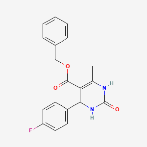 Benzyl 4-(4-fluorophenyl)-6-methyl-2-oxo-1,2,3,4-tetrahydropyrimidine-5-carboxylate
