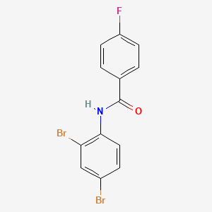 molecular formula C13H8Br2FNO B1635076 N-(2,4-dibromophenyl)-4-fluorobenzamide 
