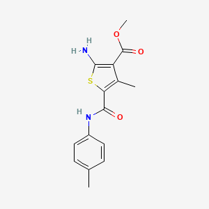 Methyl 2-amino-4-methyl-5-(p-tolylcarbamoyl)thiophene-3-carboxylate