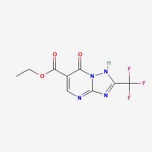molecular formula C9H7F3N4O3 B1635087 ethyl 7-oxo-2-(trifluoromethyl)-1H-[1,2,4]triazolo[1,5-a]pyrimidine-6-carboxylate 