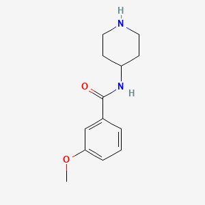 molecular formula C13H18N2O2 B1635090 3-Methoxy-N-piperidin-4-yl-benzamide 