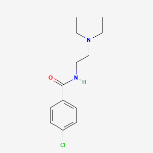 molecular formula C13H19ClN2O B1635101 4-Chloro-N-[2-(diethylamino)ethyl]benzamide 