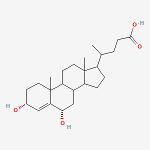 4-[(3R,6S)-3,6-dihydroxy-10,13-dimethyl-2,3,6,7,8,9,11,12,14,15,16,17-dodecahydro-1H-cyclopenta[a]phenanthren-17-yl]pentanoic acid