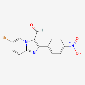 6-Bromo-2-(4-nitrophenyl)imidazo[1,2-a]pyridine-3-carbaldehyde