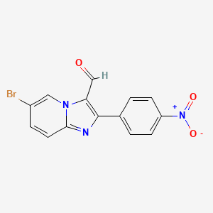 molecular formula C14H8BrN3O3 B1635135 6-Bromo-2-(4-nitrophenyl)imidazo[1,2-a]pyridine-3-carbaldehyde 