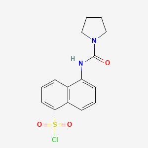 5-(Pyrrolidine-1-carboxamido)naphthalene-1-sulfonyl chloride