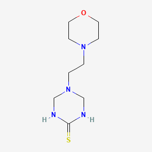 molecular formula C9H18N4OS B1635179 5-(2-Morpholin-4-ylethyl)-1,4,5,6-tetrahydro-1,3,5-triazine-2-thiol CAS No. 727664-36-0