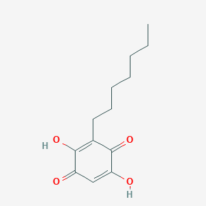 3-Heptyl-2,5-dihydroxy-[1,4]benzoquinone