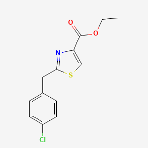 molecular formula C13H12ClNO2S B1635224 2-[(4-氯苯)甲基]-1,3-噻唑-4-羧酸乙酯 CAS No. 477872-92-7