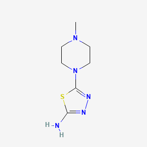 molecular formula C7H13N5S B1635225 5-(4-Methylpiperazin-1-yl)-1,3,4-thiadiazol-2-amine CAS No. 71125-50-3