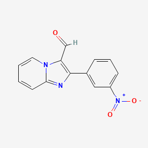 molecular formula C14H9N3O3 B1635251 2-(3-Nitrophenyl)imidazo[1,2-a]pyridine-3-carbaldehyde 