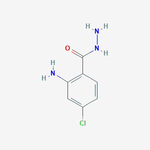 molecular formula C7H8ClN3O B1635269 2-Amino-4-chlorobenzohydrazide 