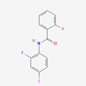 molecular formula C13H8F2INO B1635276 2-fluoro-N-(2-fluoro-4-iodophenyl)benzamide 