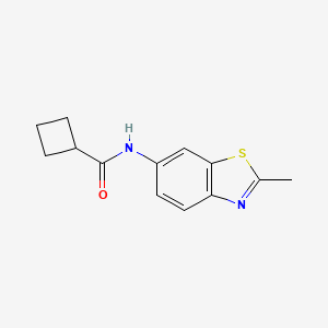 molecular formula C13H14N2OS B1635295 N-(2-methyl-1,3-benzothiazol-6-yl)cyclobutanecarboxamide 