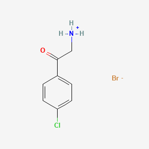 molecular formula C8H9BrClNO B1635315 2-(4-Chloro-phenyl)-2-oxo-ethyl-ammonium bromide 