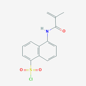 molecular formula C14H12ClNO3S B1635333 5-(2-methylprop-2-enoylamino)naphthalene-1-sulfonyl Chloride 