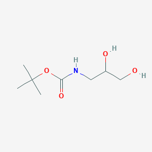 molecular formula C8H17NO4 B163539 叔丁基(2,3-二羟基丙基)氨基甲酸酯 CAS No. 137618-48-5