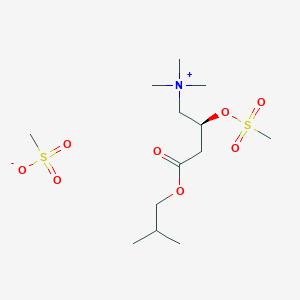 molecular formula C13H29NO8S2 B016354 (S)-肉碱甲磺酸异丁酯甲磺酸盐 CAS No. 161886-59-5