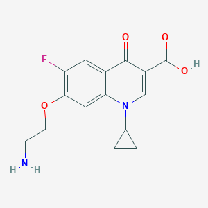 molecular formula C15H15FN2O4 B163540 2-AE-Ciprofloxacin CAS No. 128751-31-5