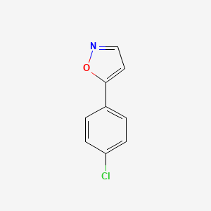 molecular formula C9H6ClNO B1635400 5-(4-Chlorophenyl)isoxazole CAS No. 7064-32-6